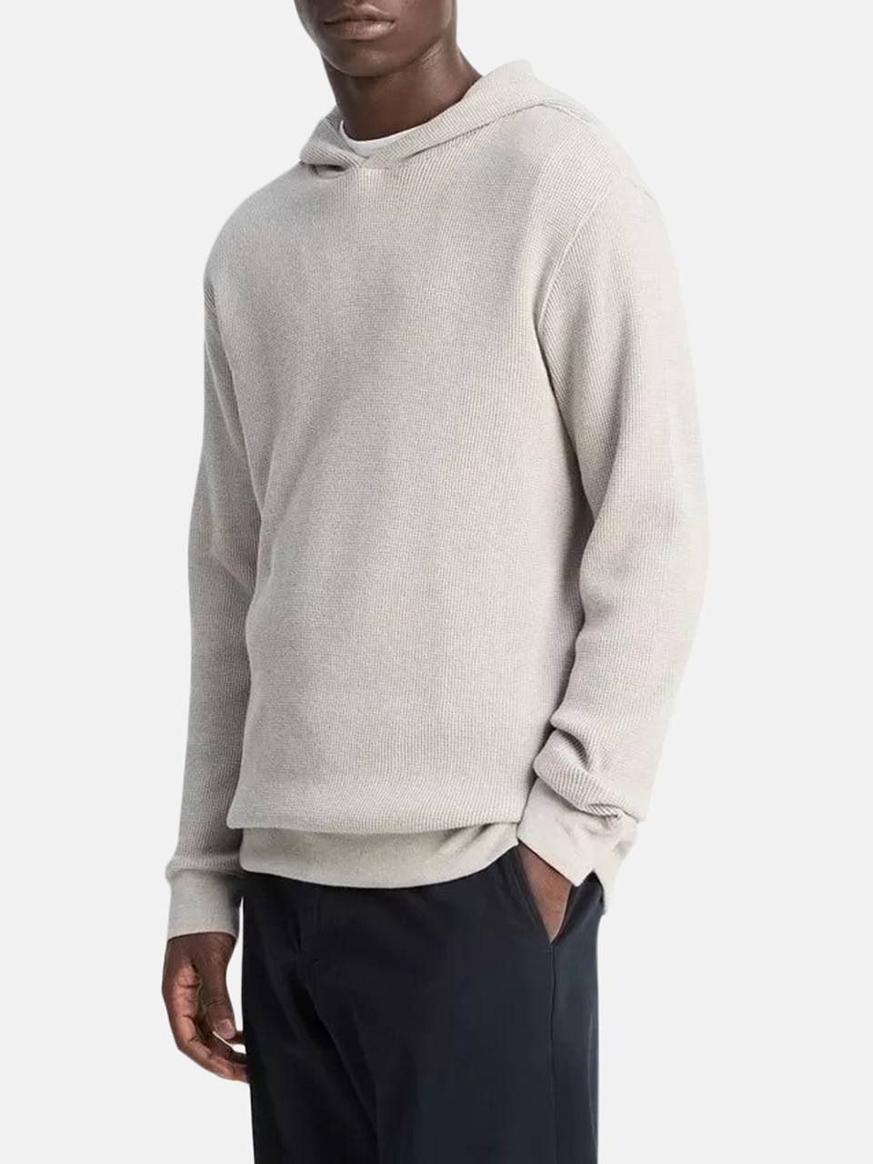 Vince Mouliné Thermohoodie Grey Men