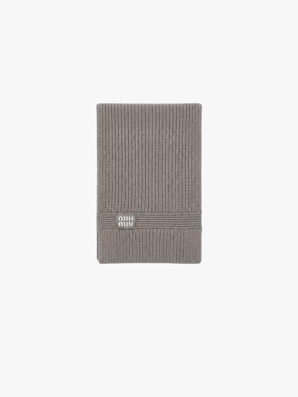 Grey Wool and Cashmere Scarf