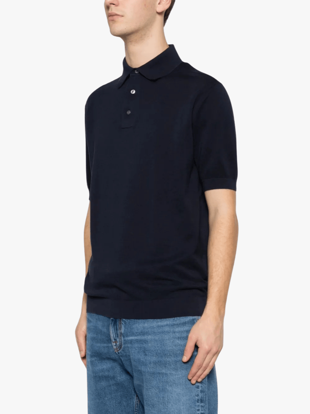 Lardini Classic Polo Shirt Navy Mens