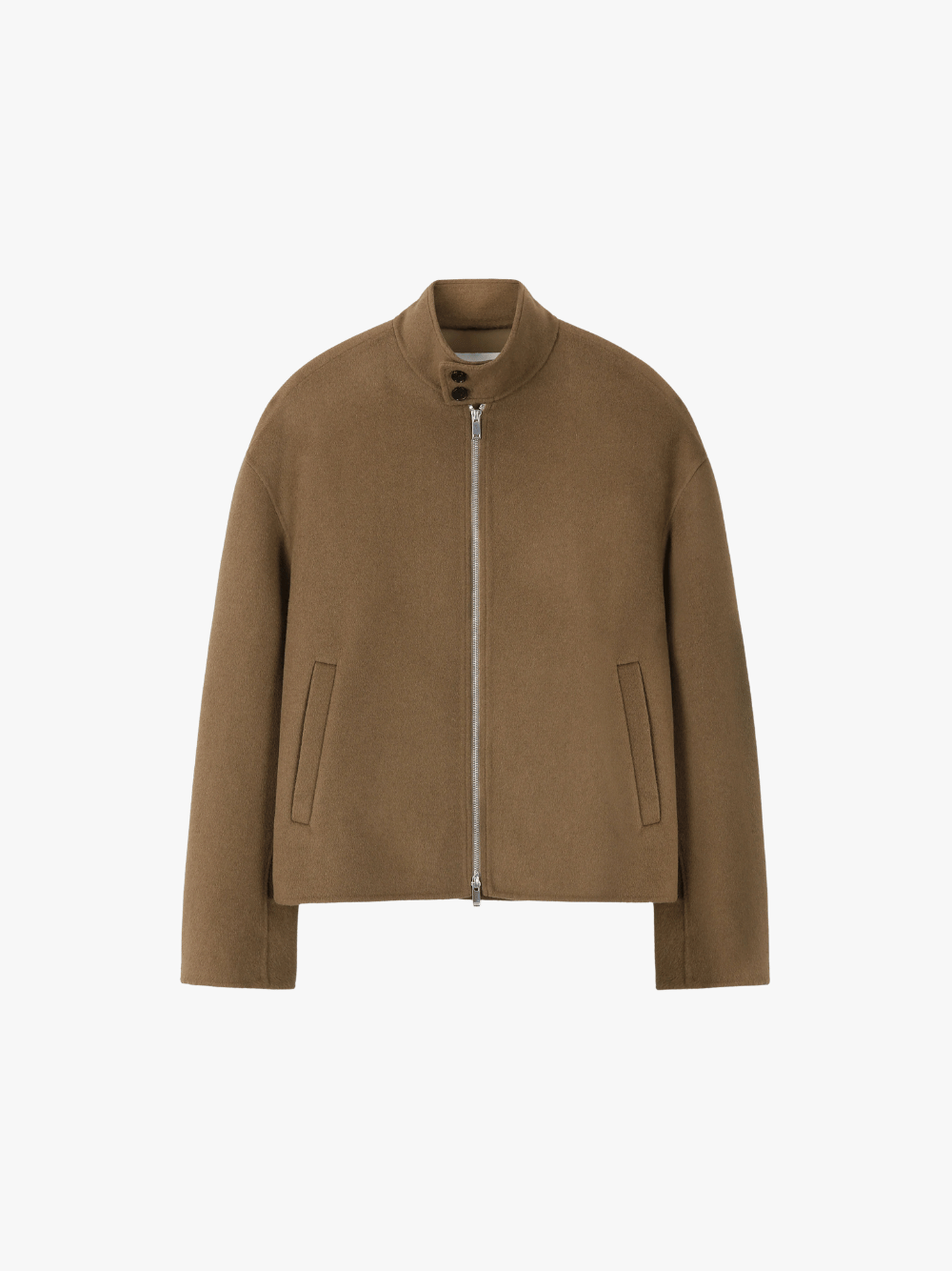 TONYWACK Wool and Cashmere Handmade Harrington Jacket Oak Brown Men