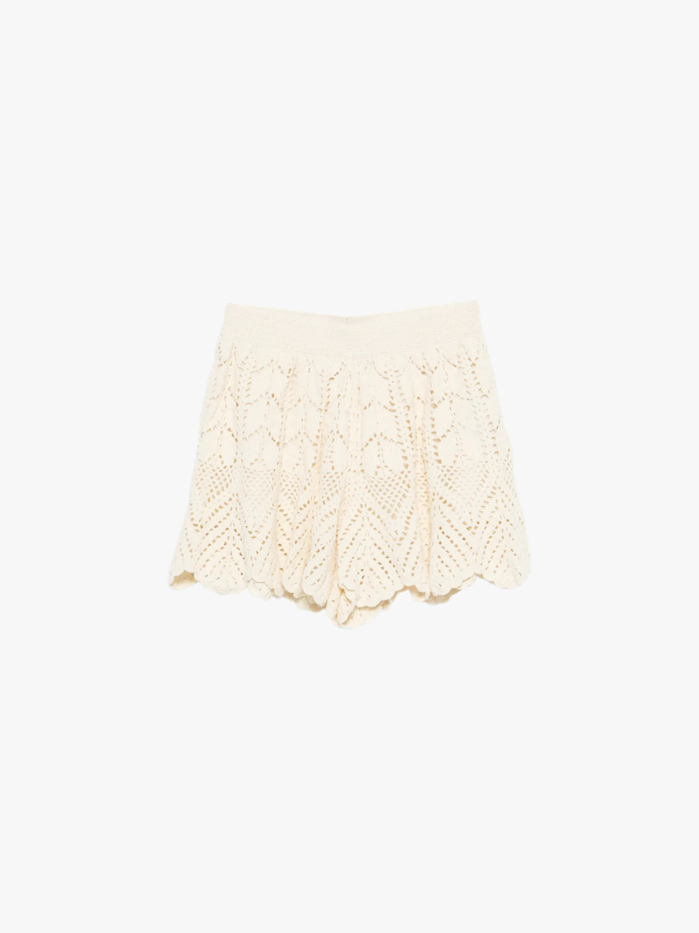 ZIMMERMANN Awaken Crochet Shorts Creme Damen