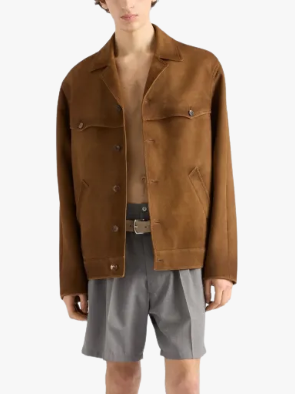 Prada Sakko aus Wildleder Braun Herren