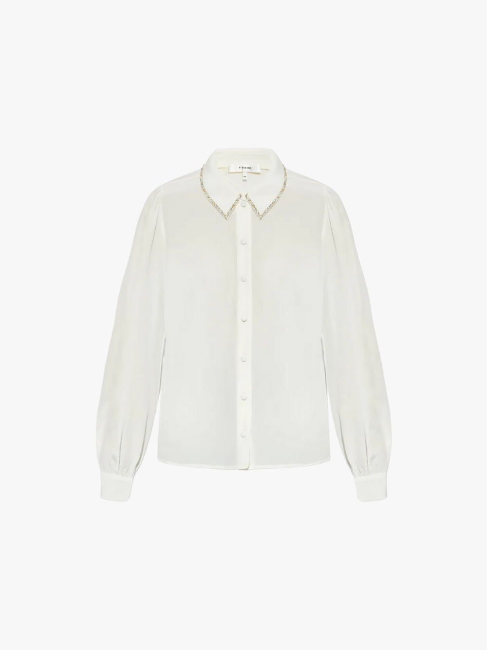 FRAME Blouse with embellished collar Neutral Women