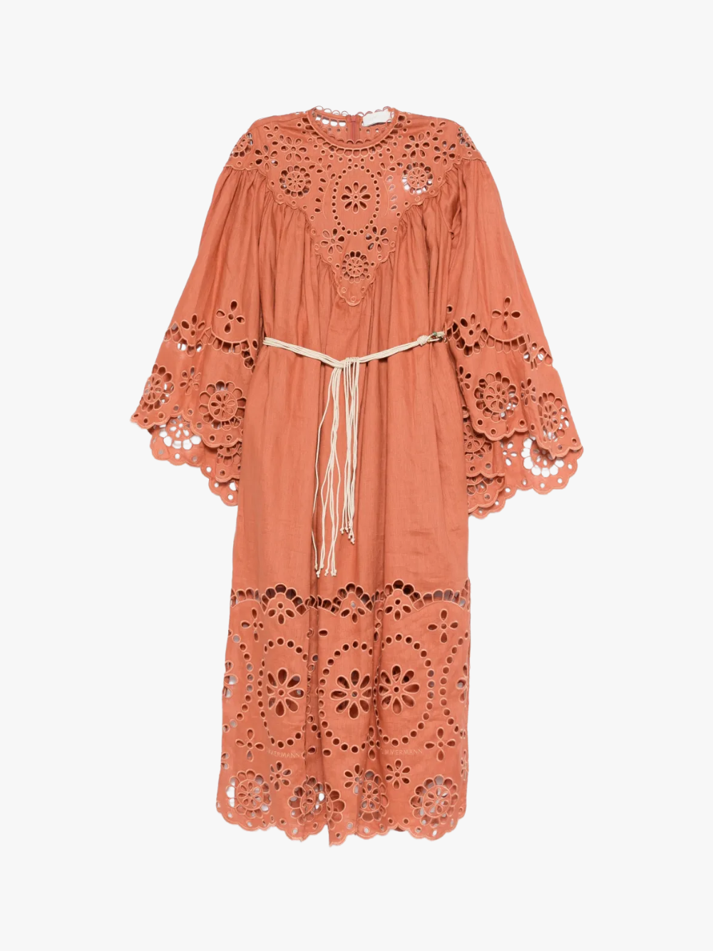 Zimmermann Awaken Embroidered Midi Dress Gesticktes Midikleid Zimt Damen