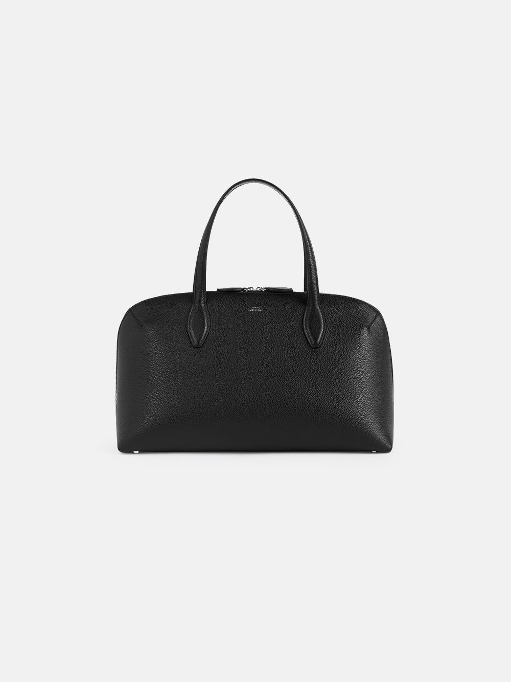 Toteme day bag with carrying handle and zip closure, black, women