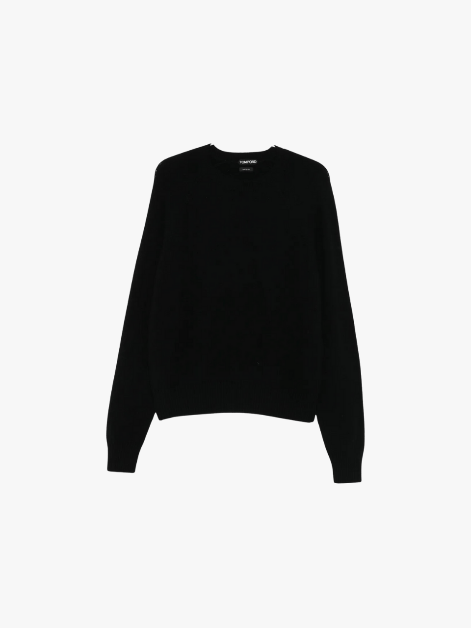 TOM FORD Rundhals-Kaschmirpullover Schwarz Herren