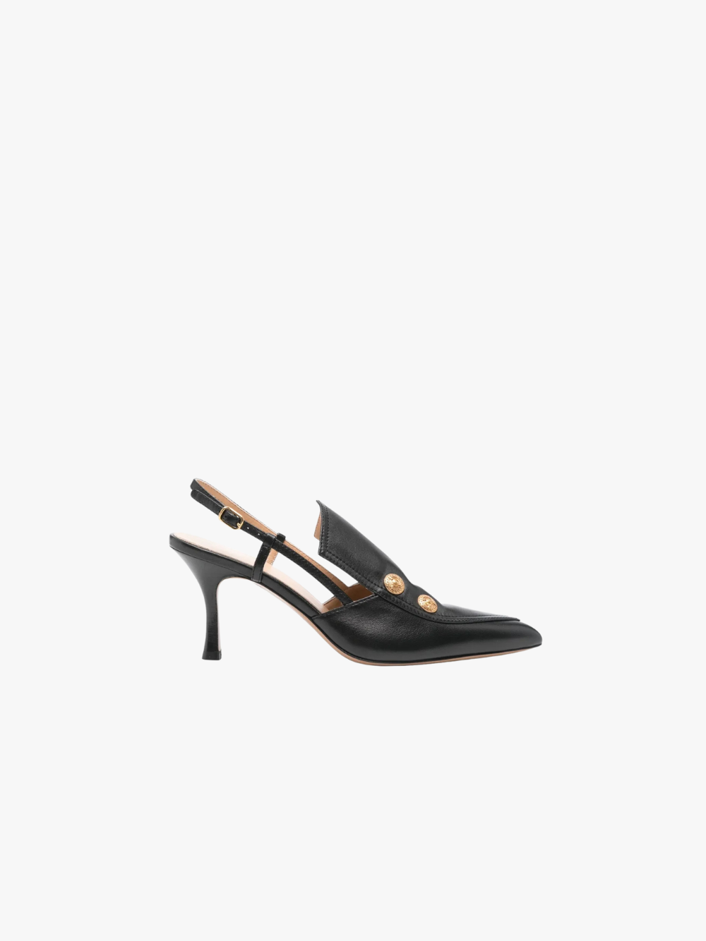 Chloé Agnes Slingback Pumps 75mm Black Women's