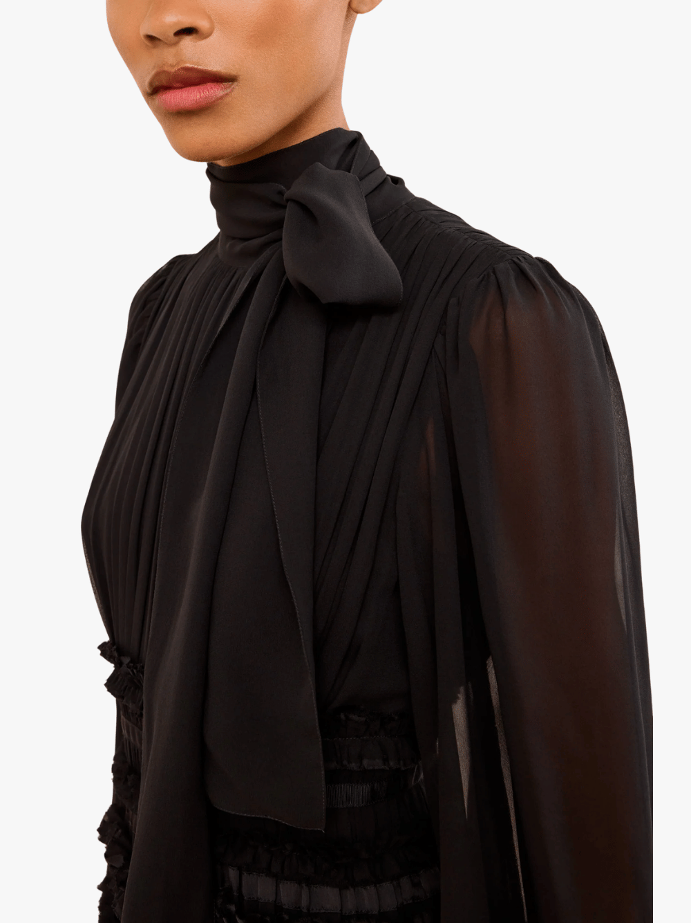 Ulla Johnson Celestine Seidenkleid Schwarz Damen