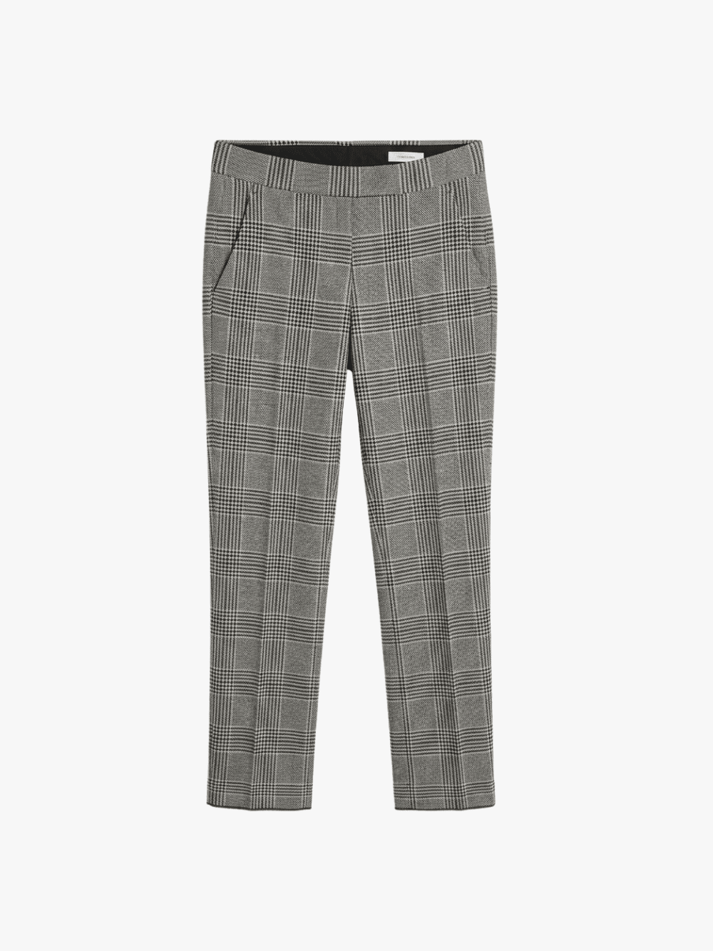 Tom Ford Flat Front Straight Hose Schwarz Weiß Herren