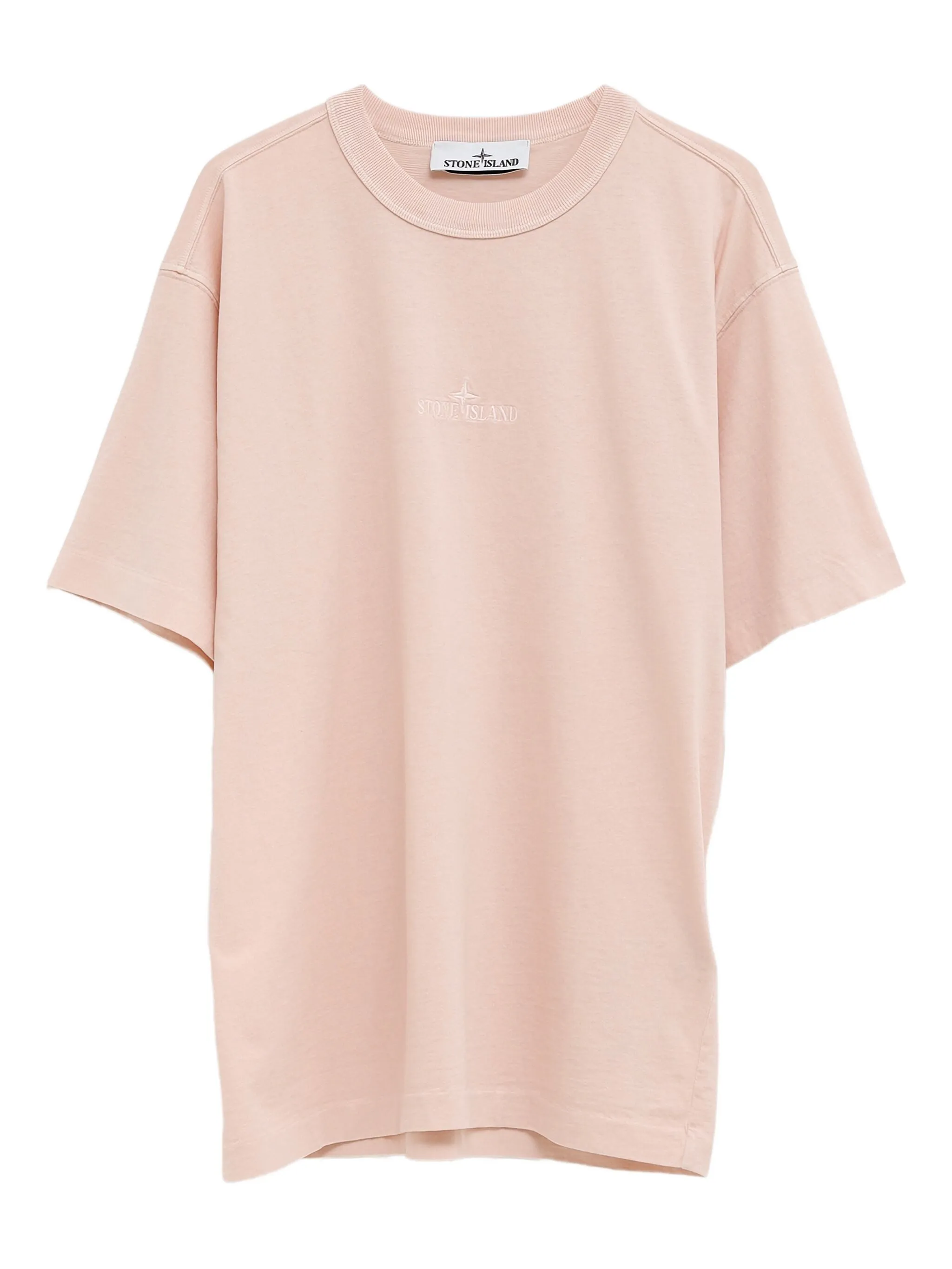 Stone Island crew-neck T-shirt Herren Rosa