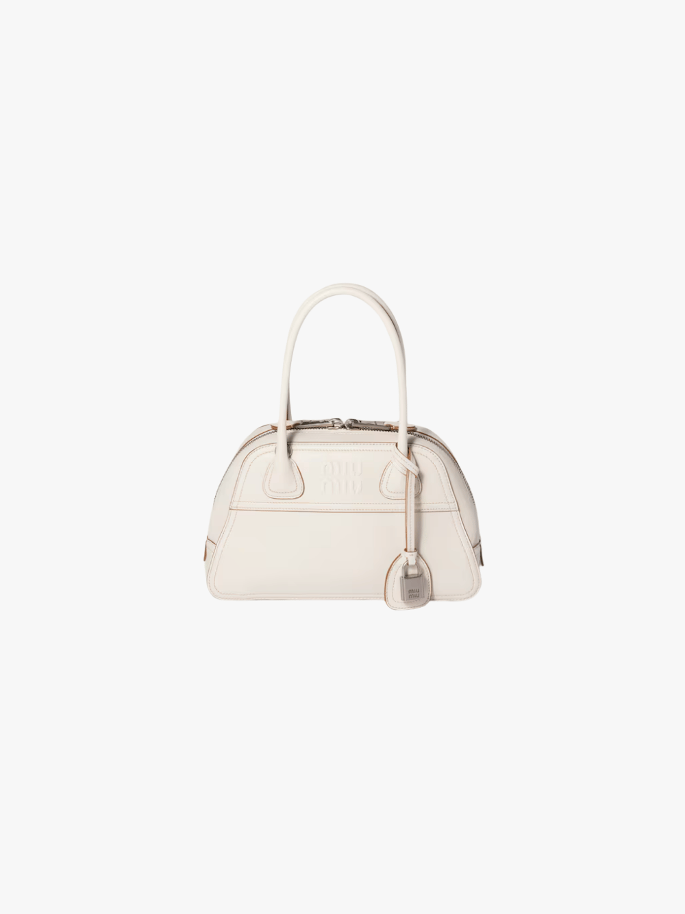 Miu Miu Vivant Tasche aus Nappa-Leder Kalkweiß Damen