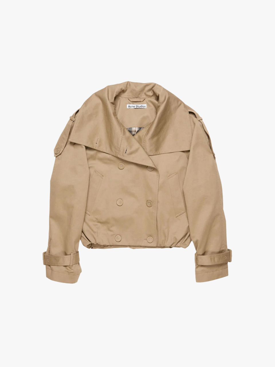 Acne Studios Twill Jacket Brown Women