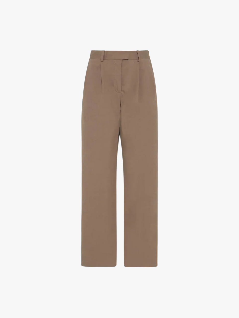 The Row Alfidis Hose mit weitem Bein Taupebraun Damen