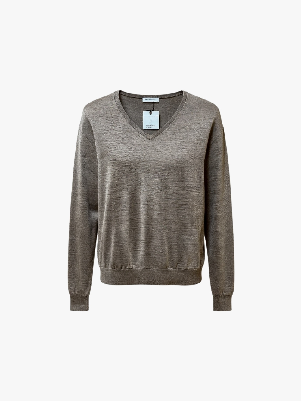 Bungalow Sweatshirt mit V-Ausschnitt Braun Herren