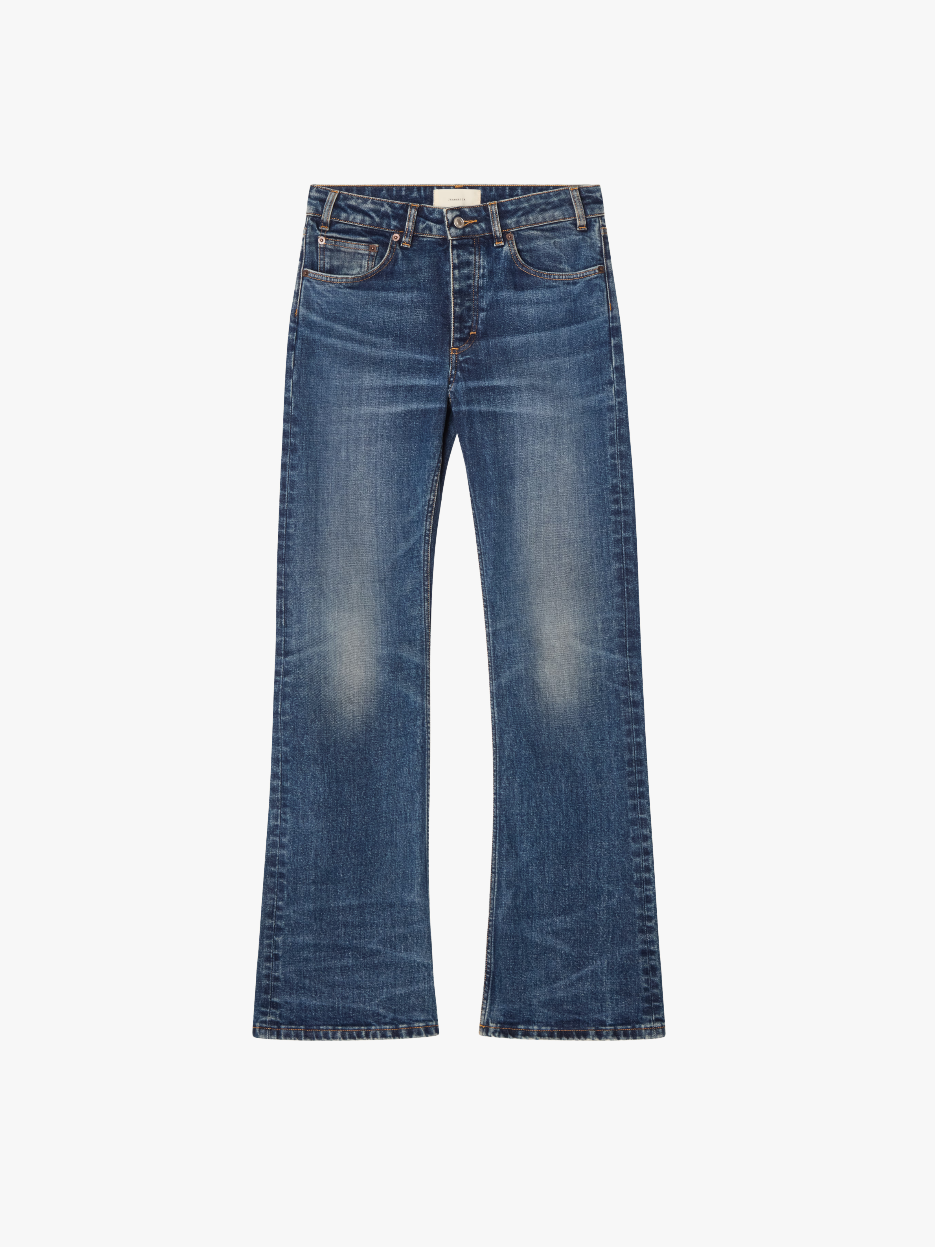 Jeanerica Hüftjeans mit ausgestelltem Bein Blau Damen