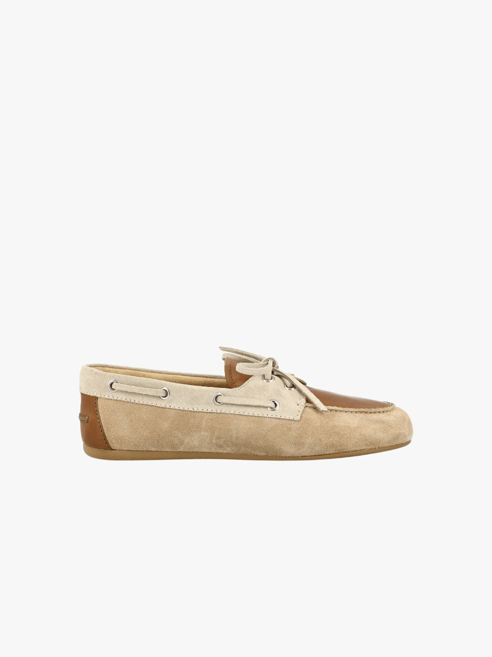 Miu Miu Ungefütterte Wildleder Loafer  Beige Damen