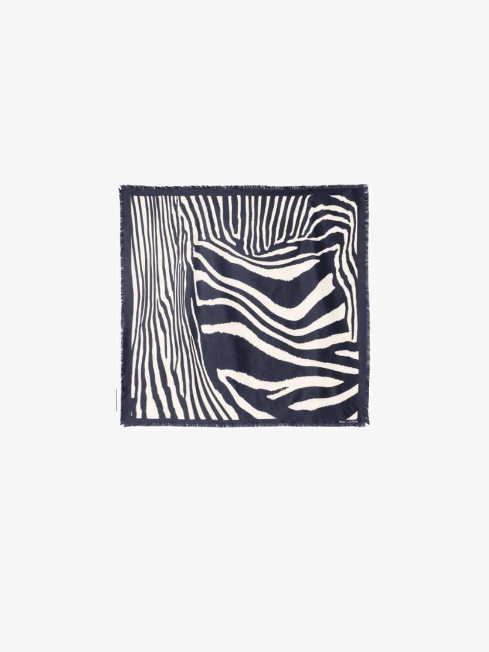Nili Lotan Zebra Seidentwill-Schal Zebra Print Damen