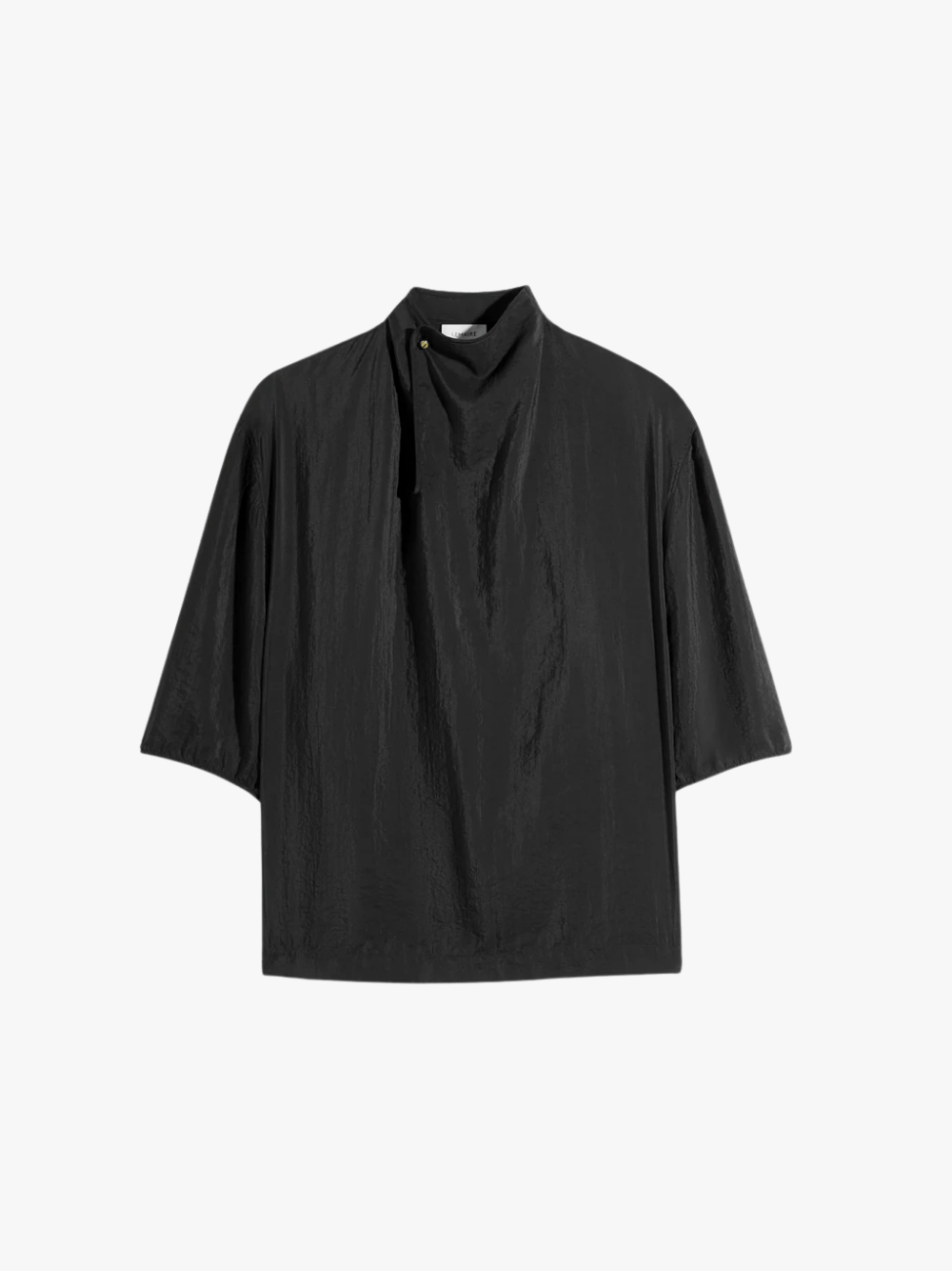 LEMAIRE Soft Collar Top Schwarz Damen