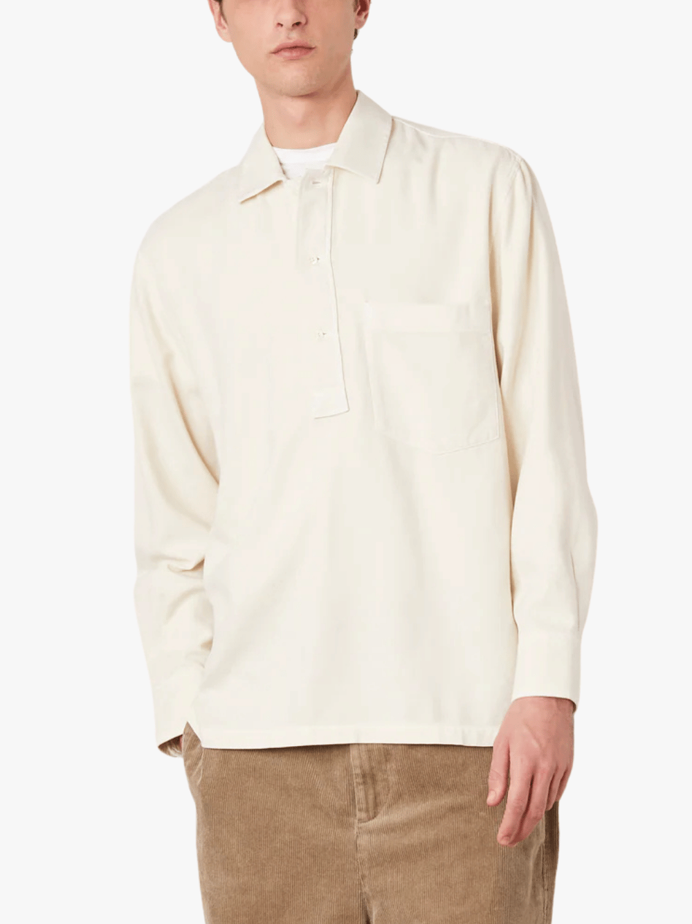 Officine Generale Jordy Shirt in Cream for Men