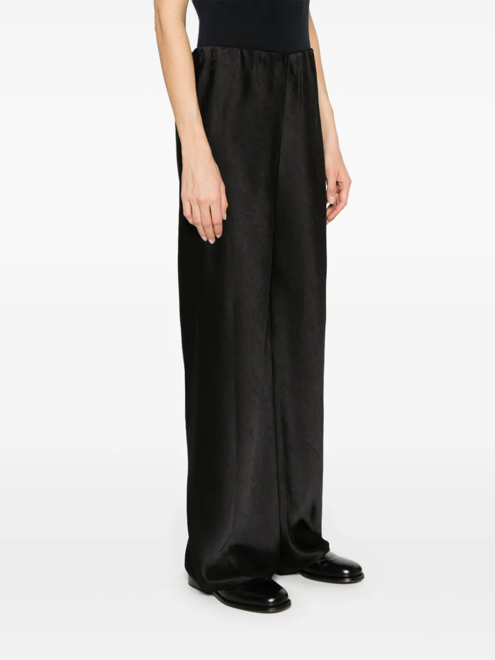 Vince Fluid Satin Bias Hose Schwarz Damen