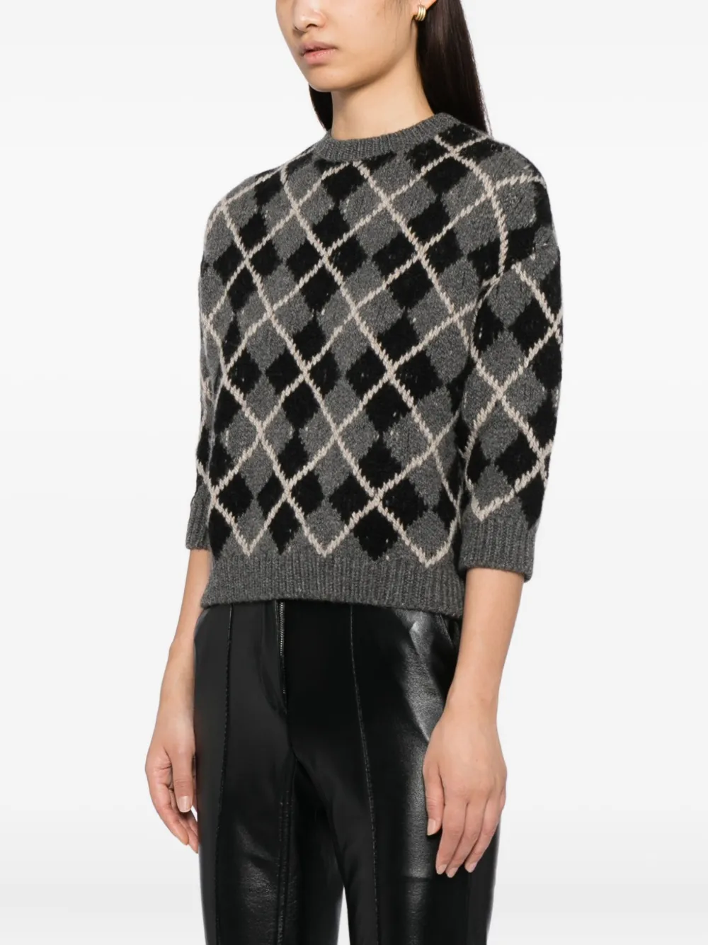 KHAITE Pratt Pullover Smoke Grey Damen