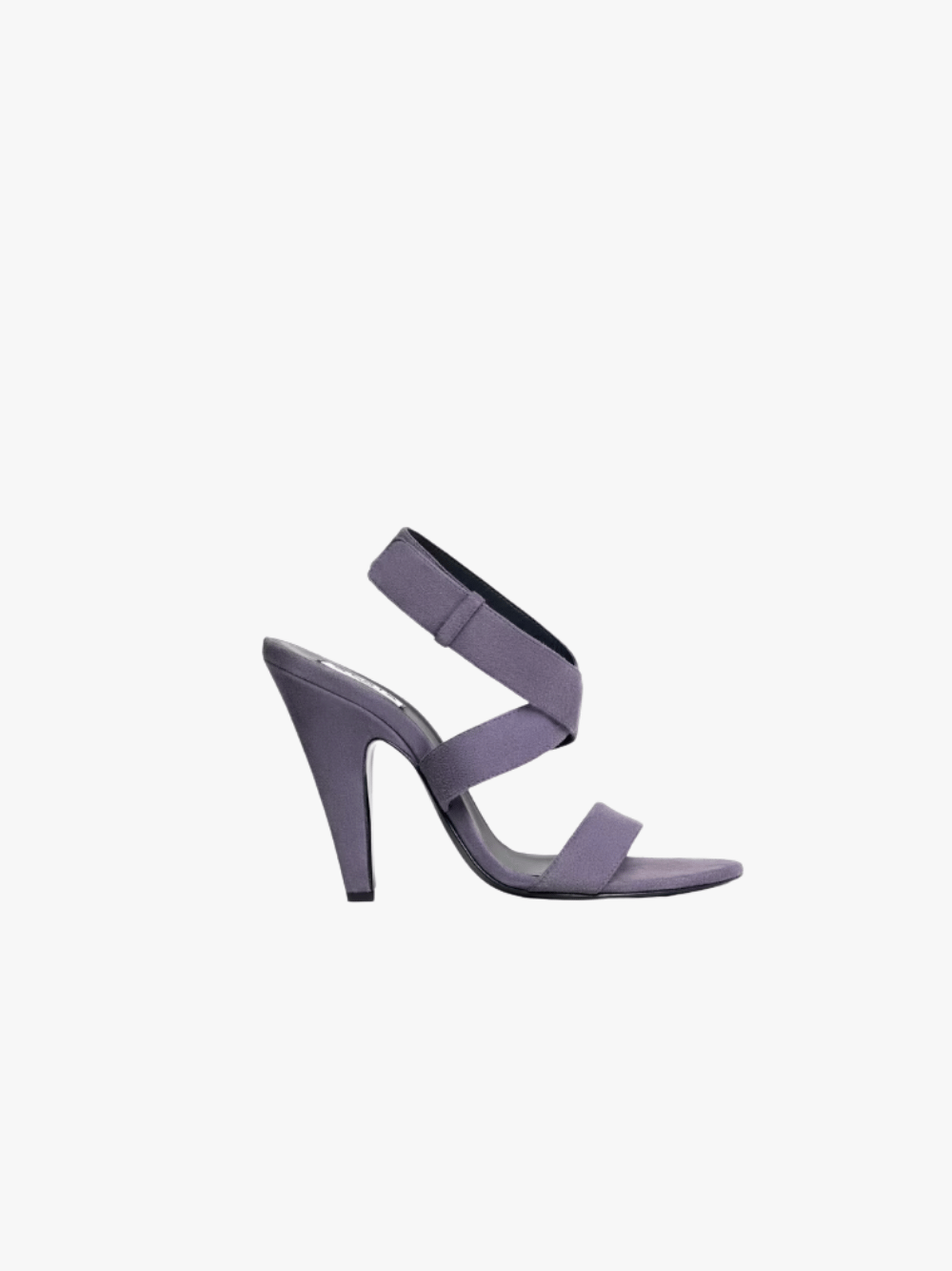 Alaïa Kegelförmige Sandalen aus Wildleder Lila Damen