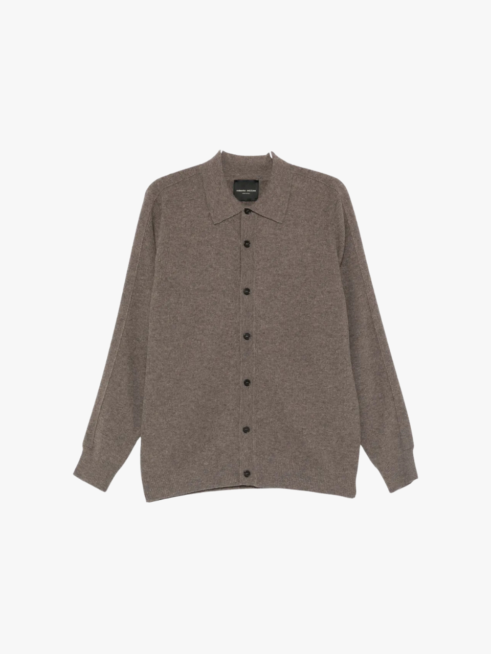 Roberto Collina geknöpfte Strickjacke Braun Herren