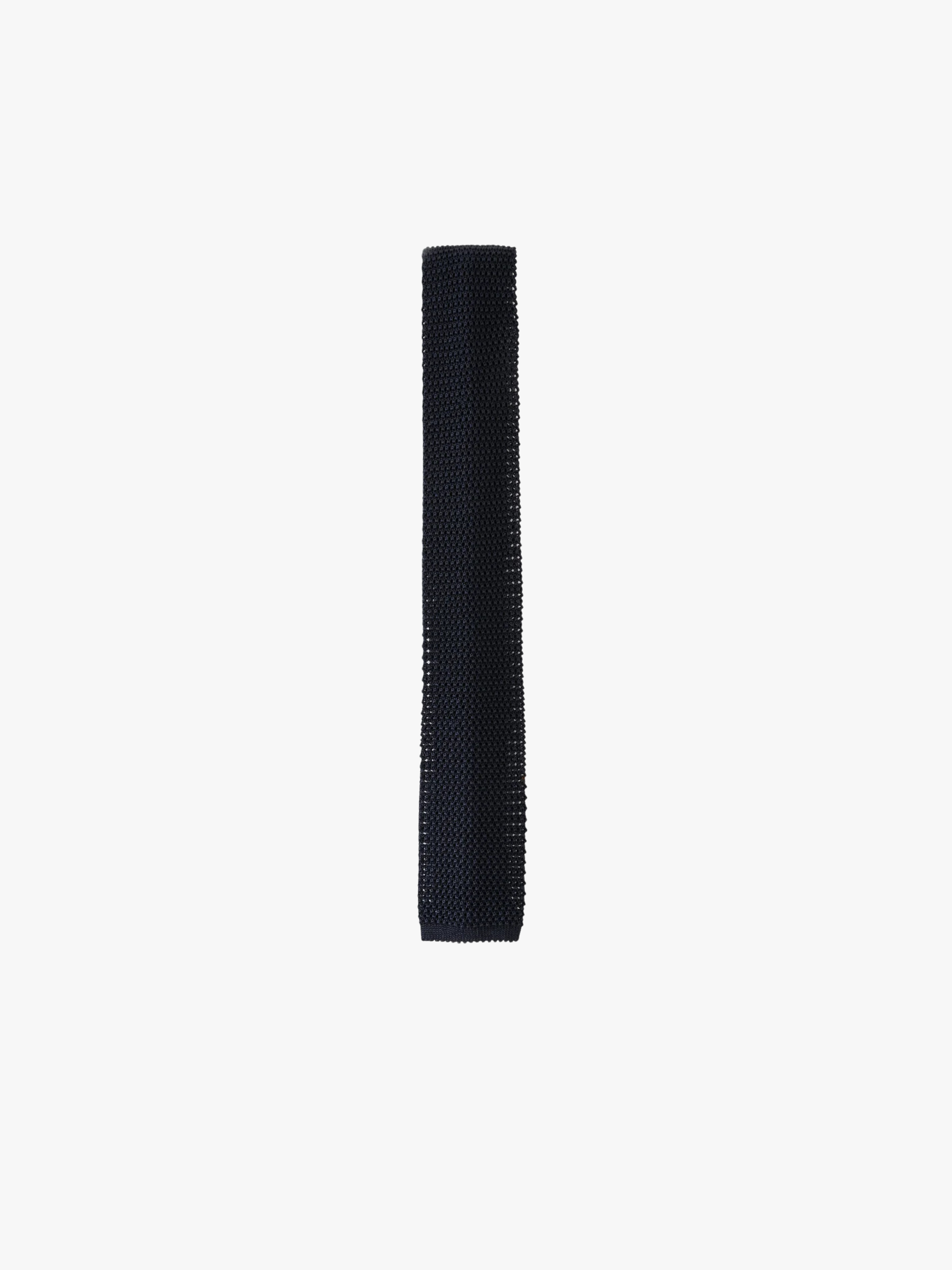 Studio Nicholson Seidenkrawatte Dunkel-Navy Blau Herren