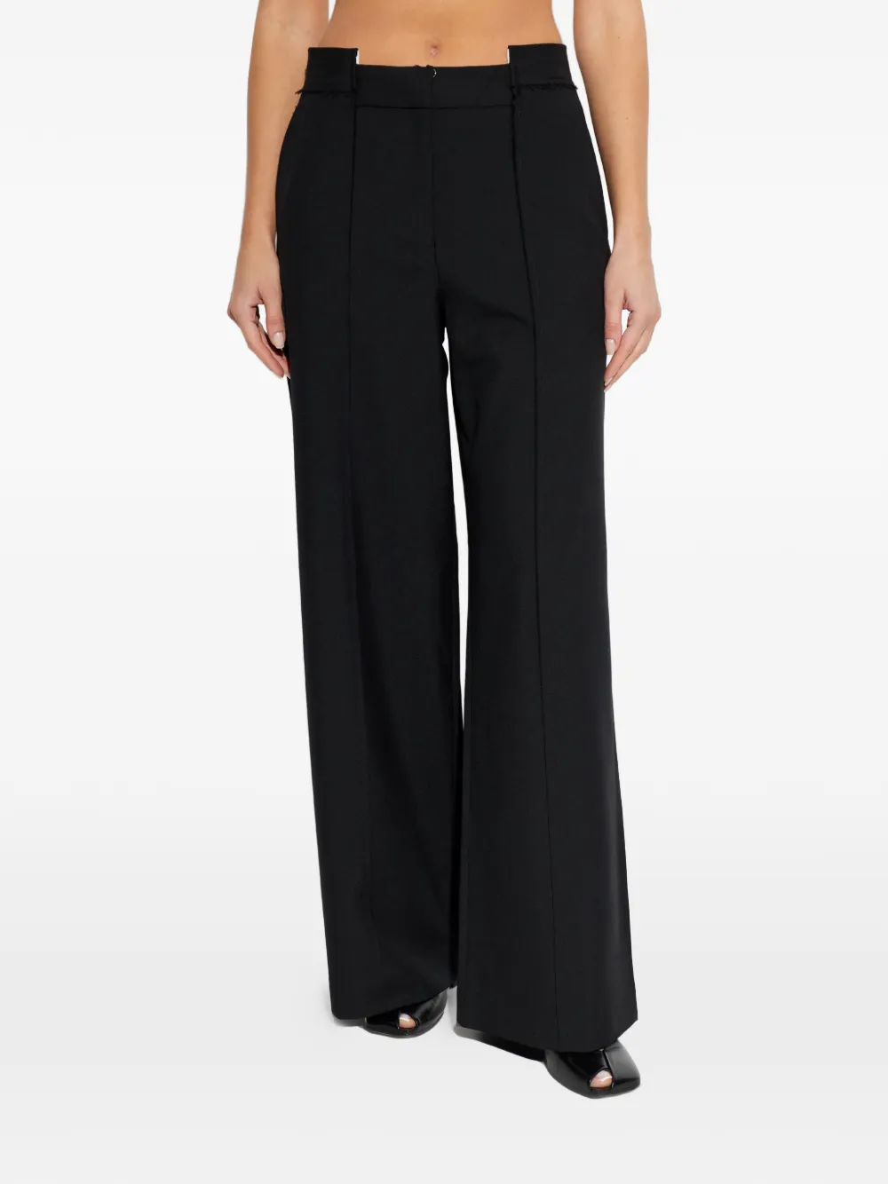 Officine Générale Azora Hose mit Einsätzen Schwarz Damen