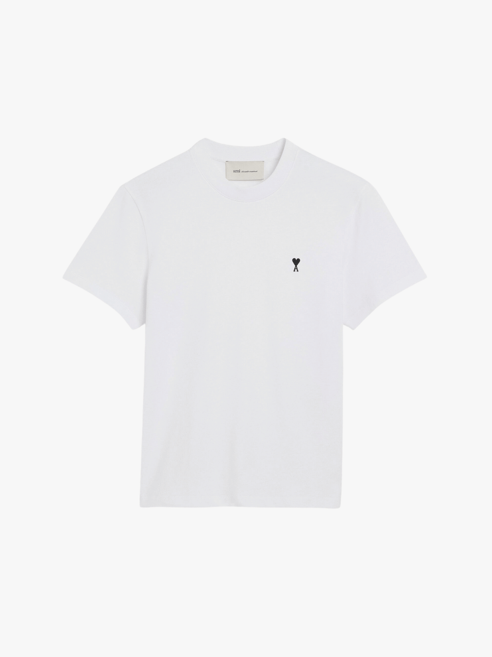 White Cotton T-Shirt with Ami de Coeur