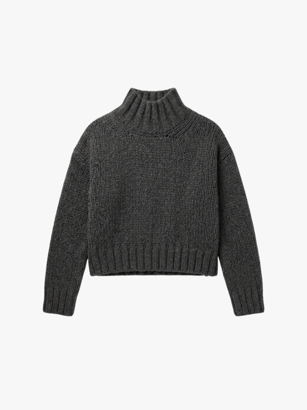 Roberto Collina Cashmere and Silk Turtleneck Dark Grey Women
