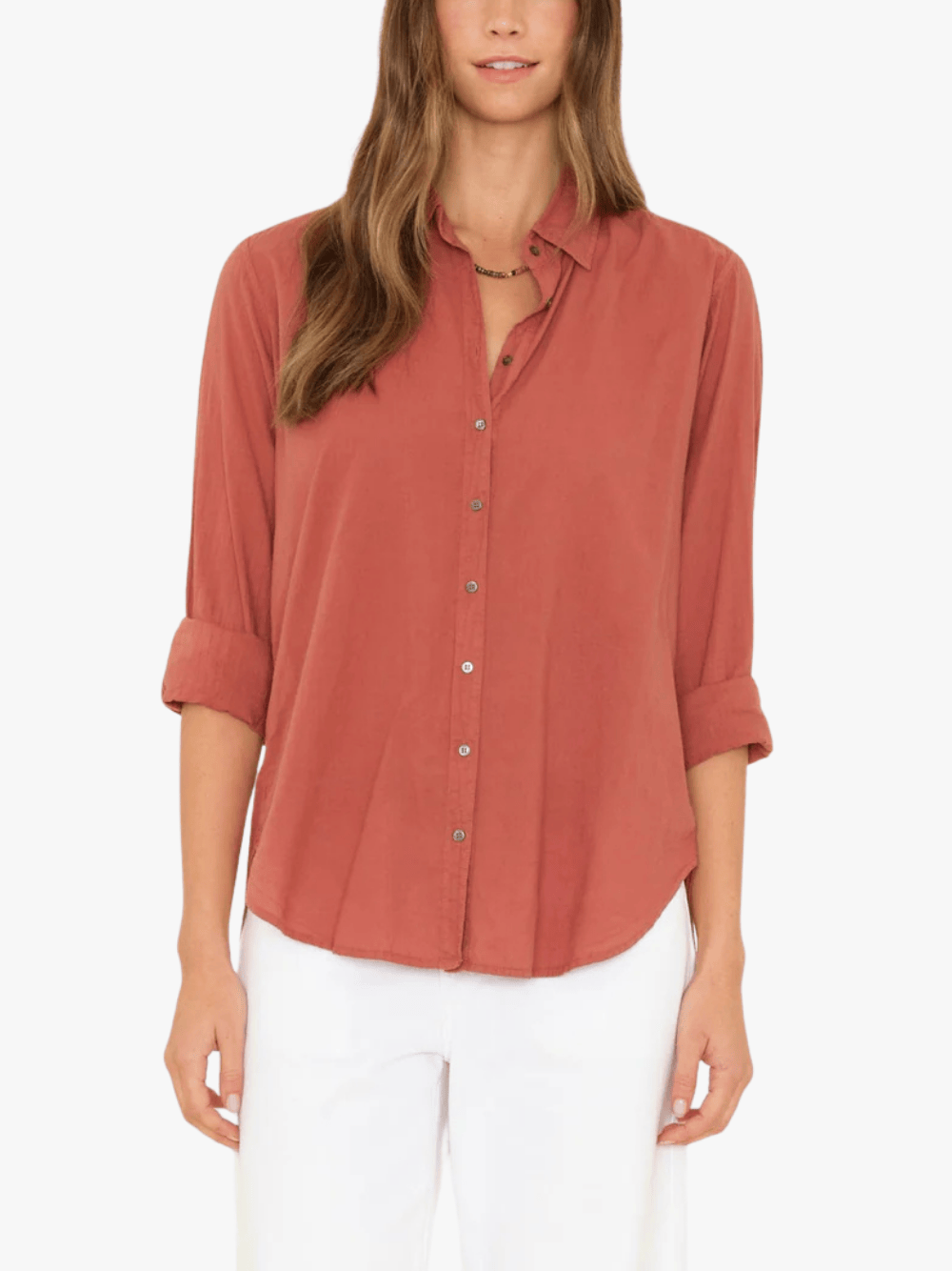 Xirena Beau Shirt Cinnabar Rot Bluse Damen