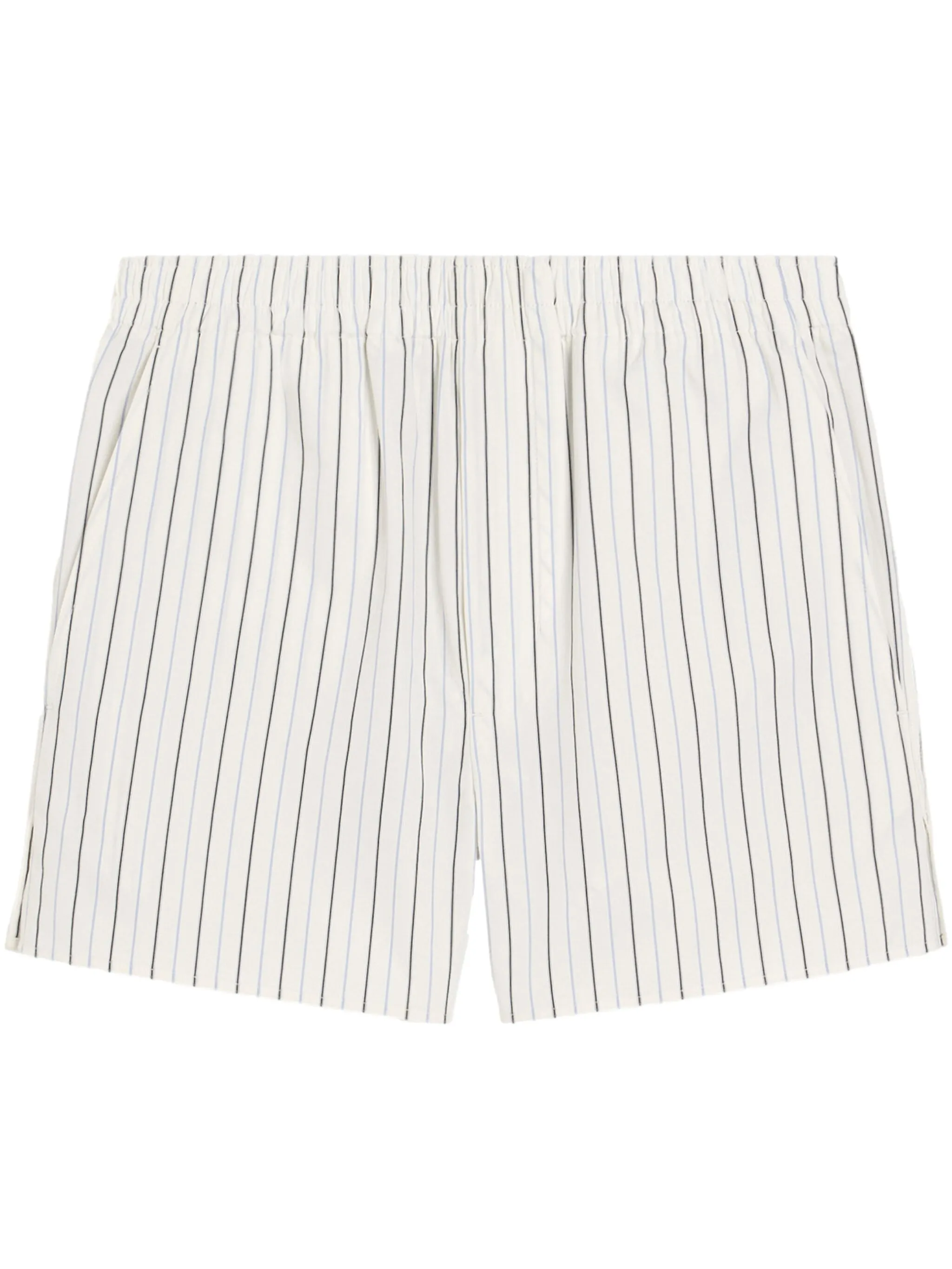 AMI Paris Striped shorts white
