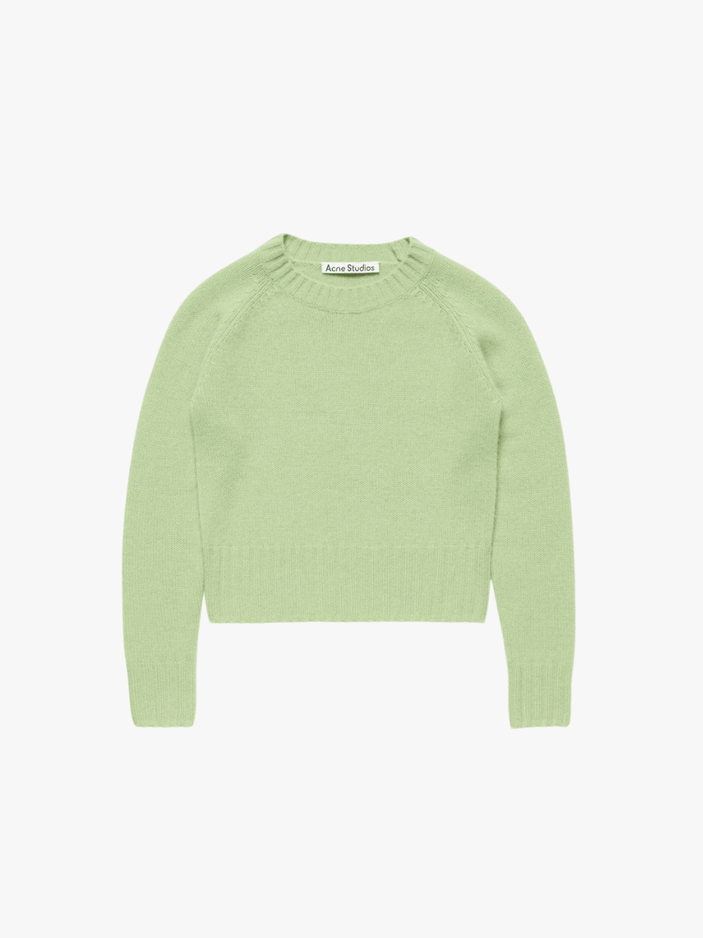 Acne Studios Cashmere Crewneck Sweater Sage Green Women