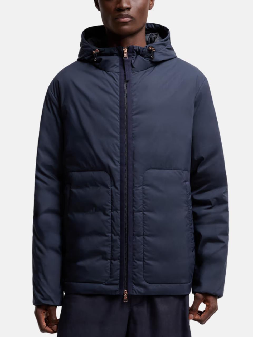 Moncler x Gilga Farm by Donald Glover Caracara Short Down Jacket Blue Men