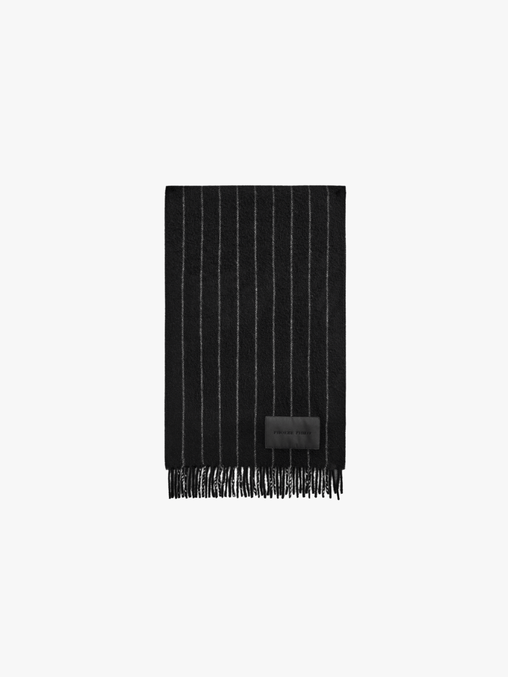 Phoebe Philo Pinstripe Scarf Black/Grey Women's