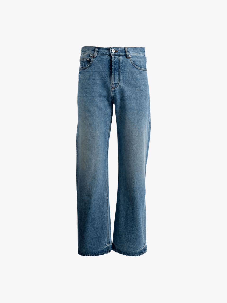 Jacquemus Jeans mit besticktem Rücken Blau Herren