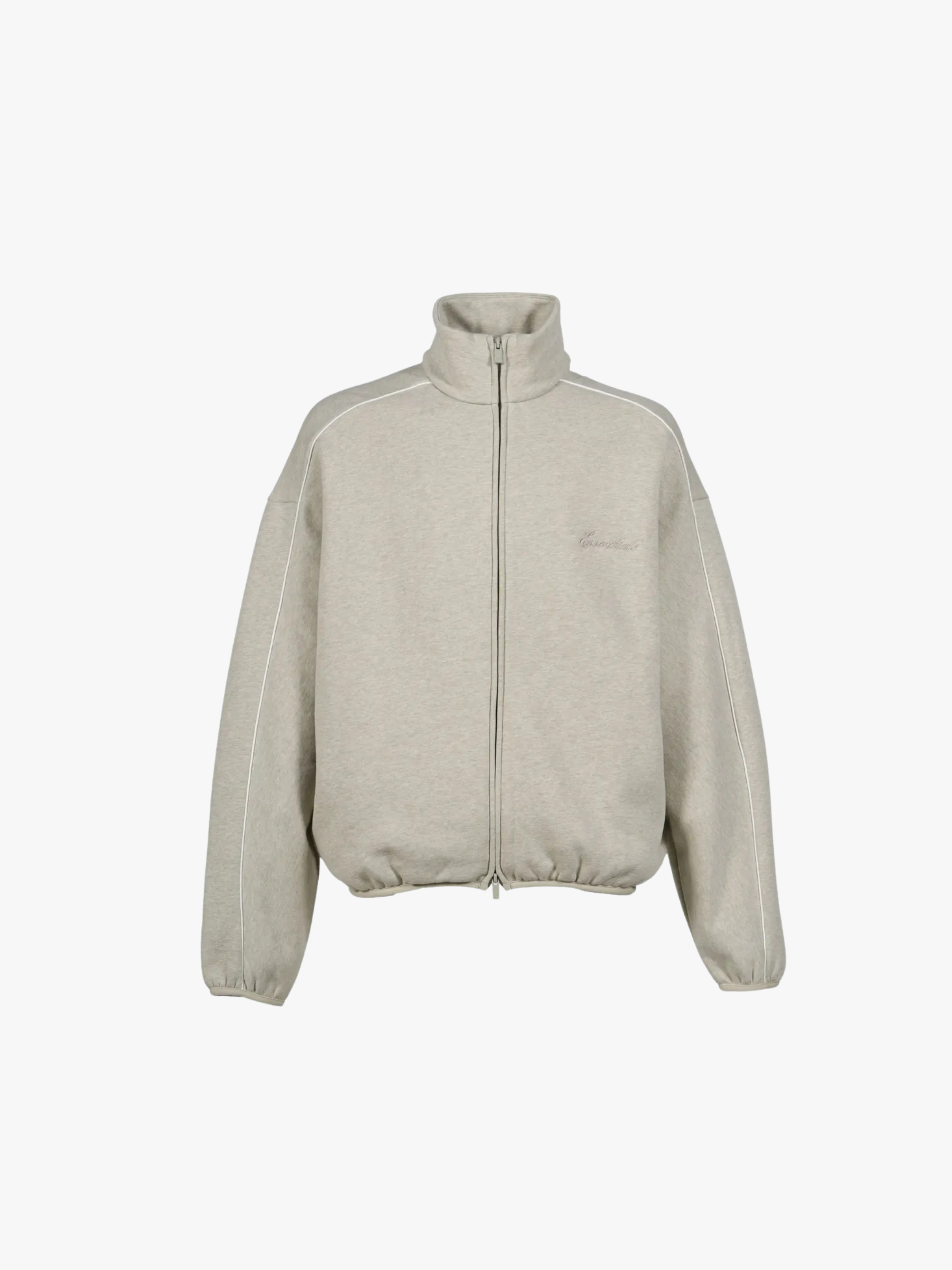 Fear of God Essentials Sportjacke mit Logo-Stickerei Grau Herren