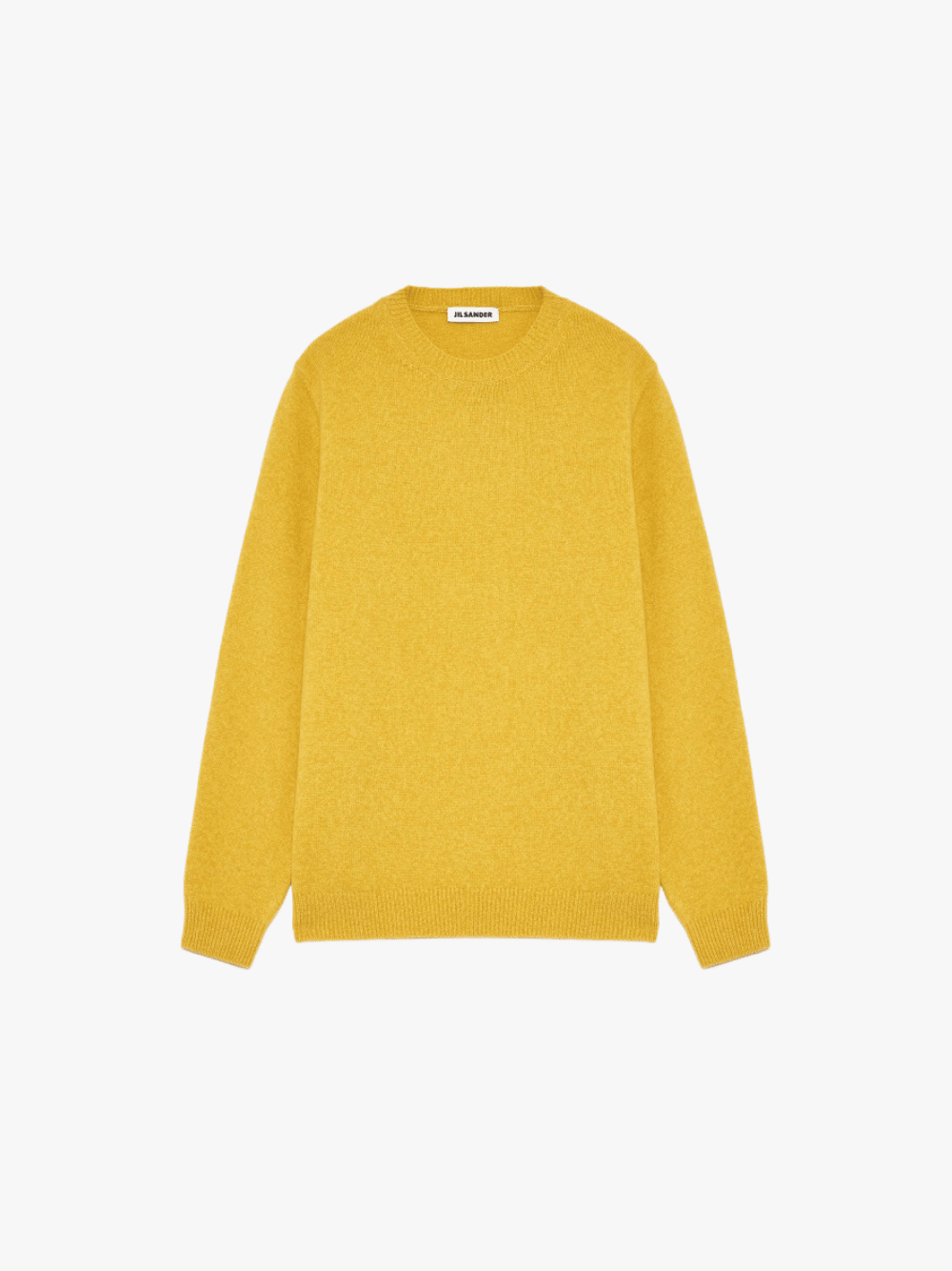 Jil Sander Heavy Weight Wool Cashmere Sweater in Mimosa