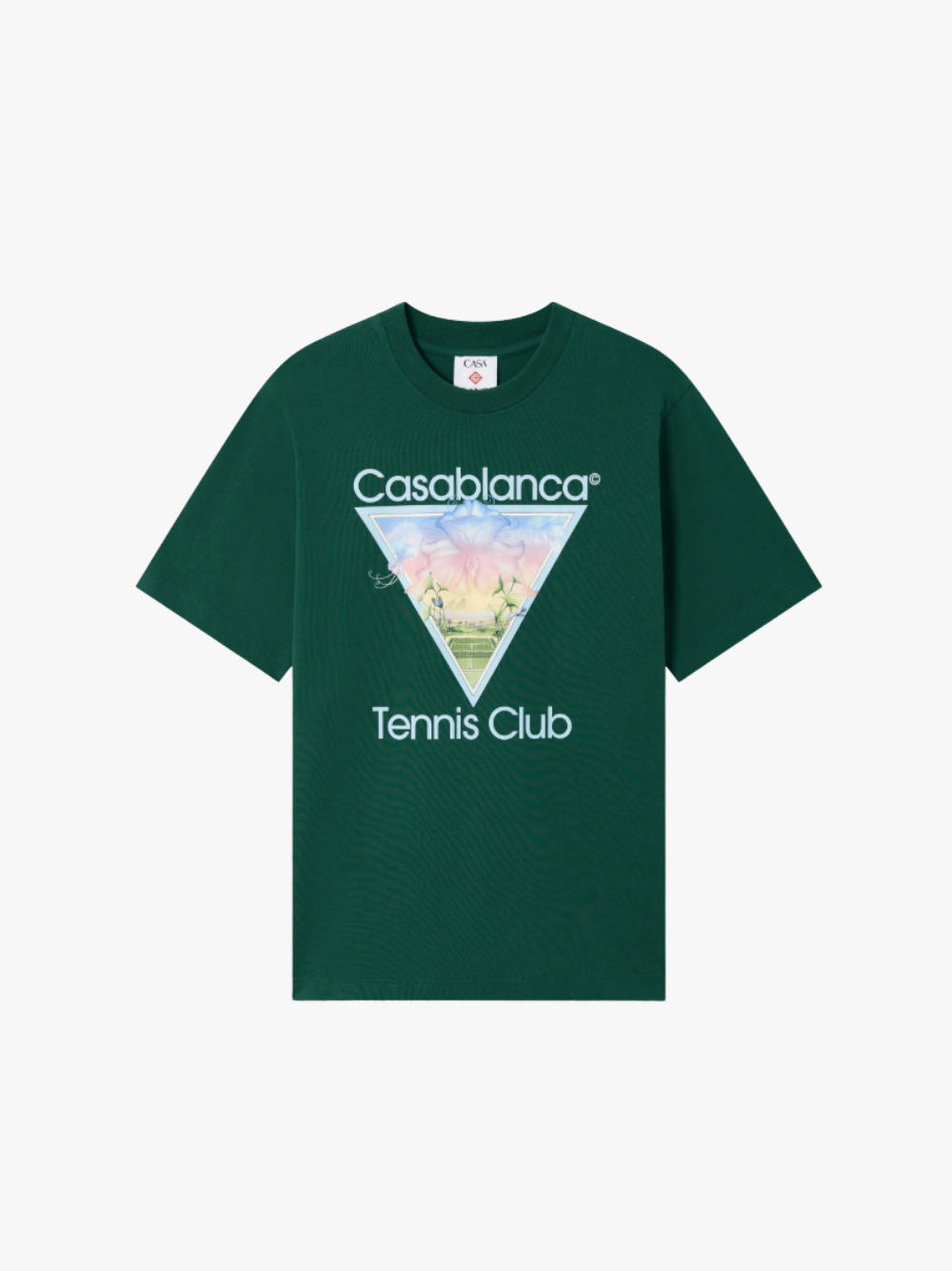Casablanca Tennis Club Icon  T-Shirt GrünHerren