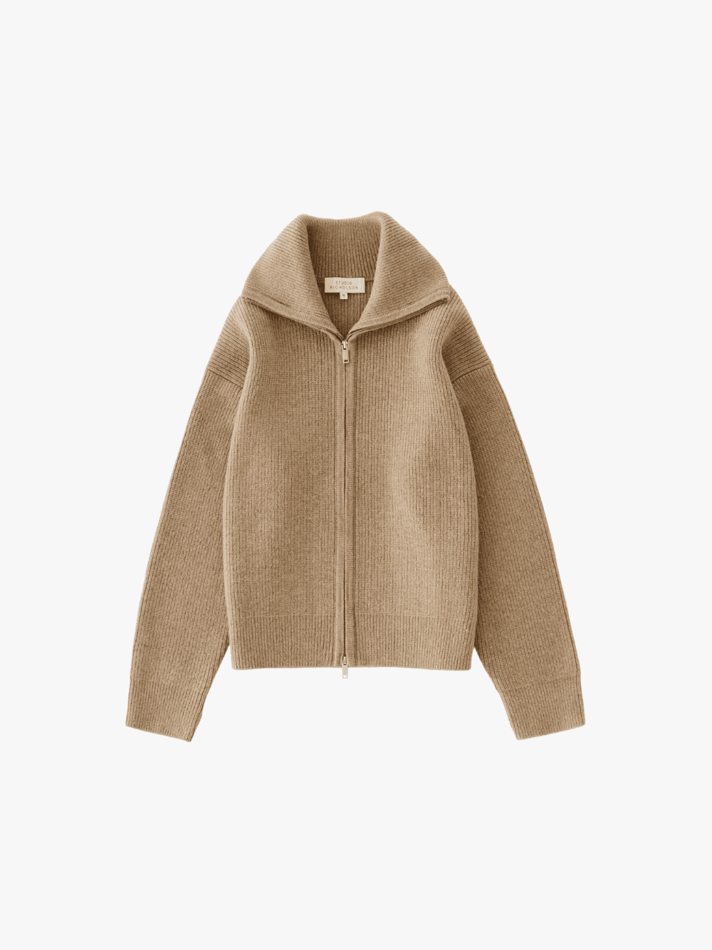 Studio Nicholson Sandos Knit Jacket Oatmeal Beige Men