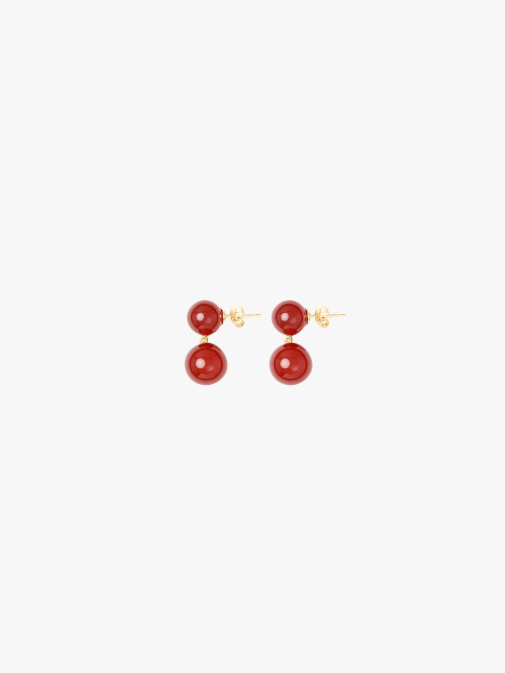 Lié Studio The Hannah Earrings Red Carnelian Damen Ohrringe