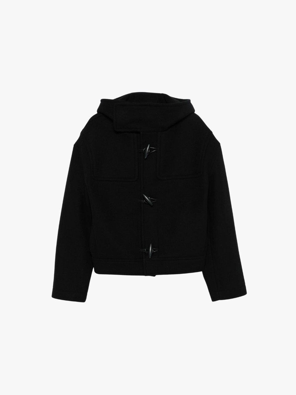 Jacquemus Kapuzenjacke mit Knebelverschluss Schwarz Herren Jacquemus Kapuzenjacke mit Knebelverschluss Schwarz Herren