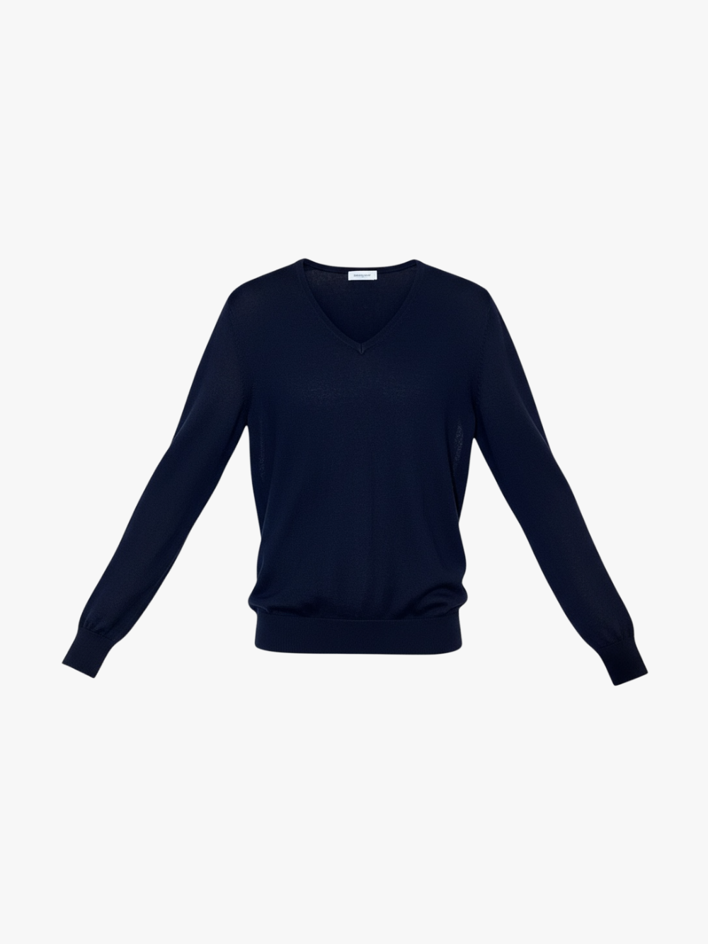 Bungalow Kaschmir-Pullover mit V-Ausschnitt Navy Herren