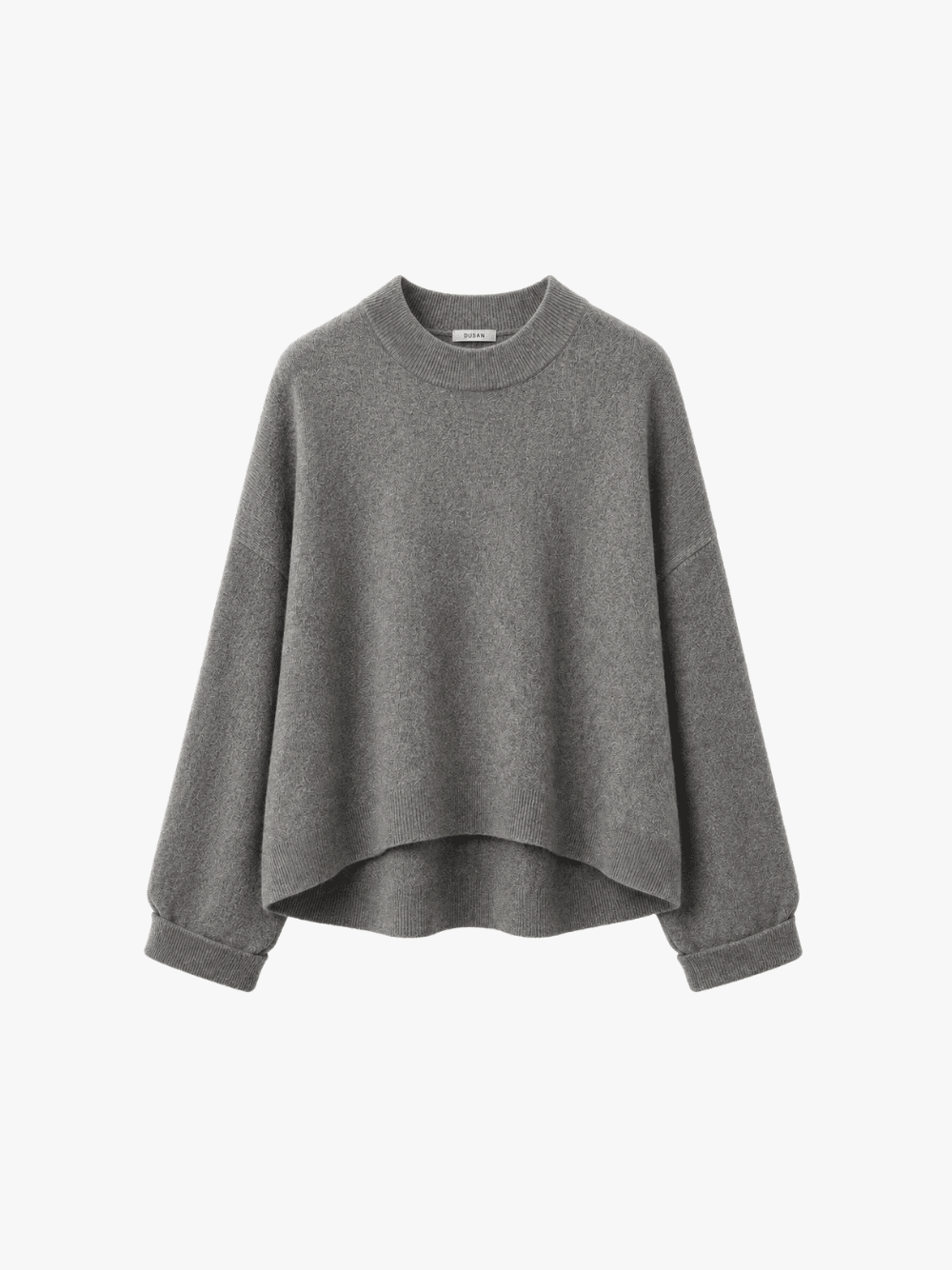 Dusan Iconic Crew Neck Cashmere Sweater 18GG, Titanio Grey