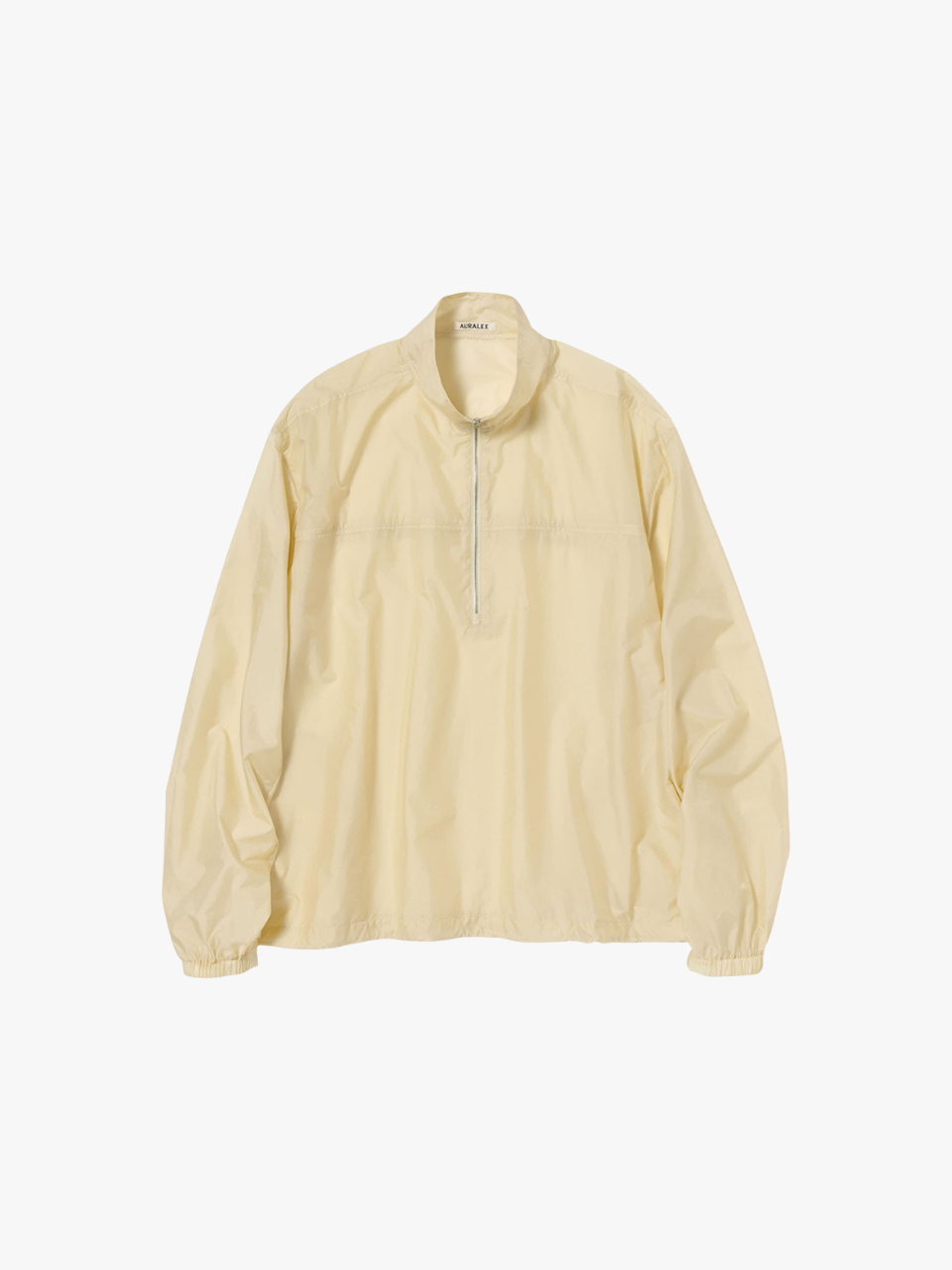 Auralee LIGHT SHEER NYLON HALF ZIP Jacke Gelb Herren