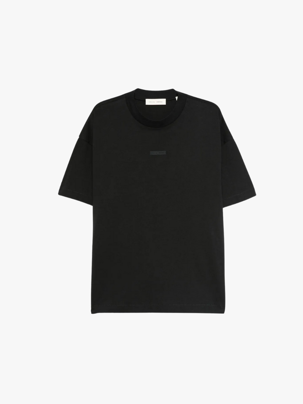 FEAR OF GOD ESSENTIALS T-Shirt mit Logo-Schild Schwarz Herren FEAR OF GOD ESSENTIALS T-Shirt mit Logo-Schild Schwarz Herren