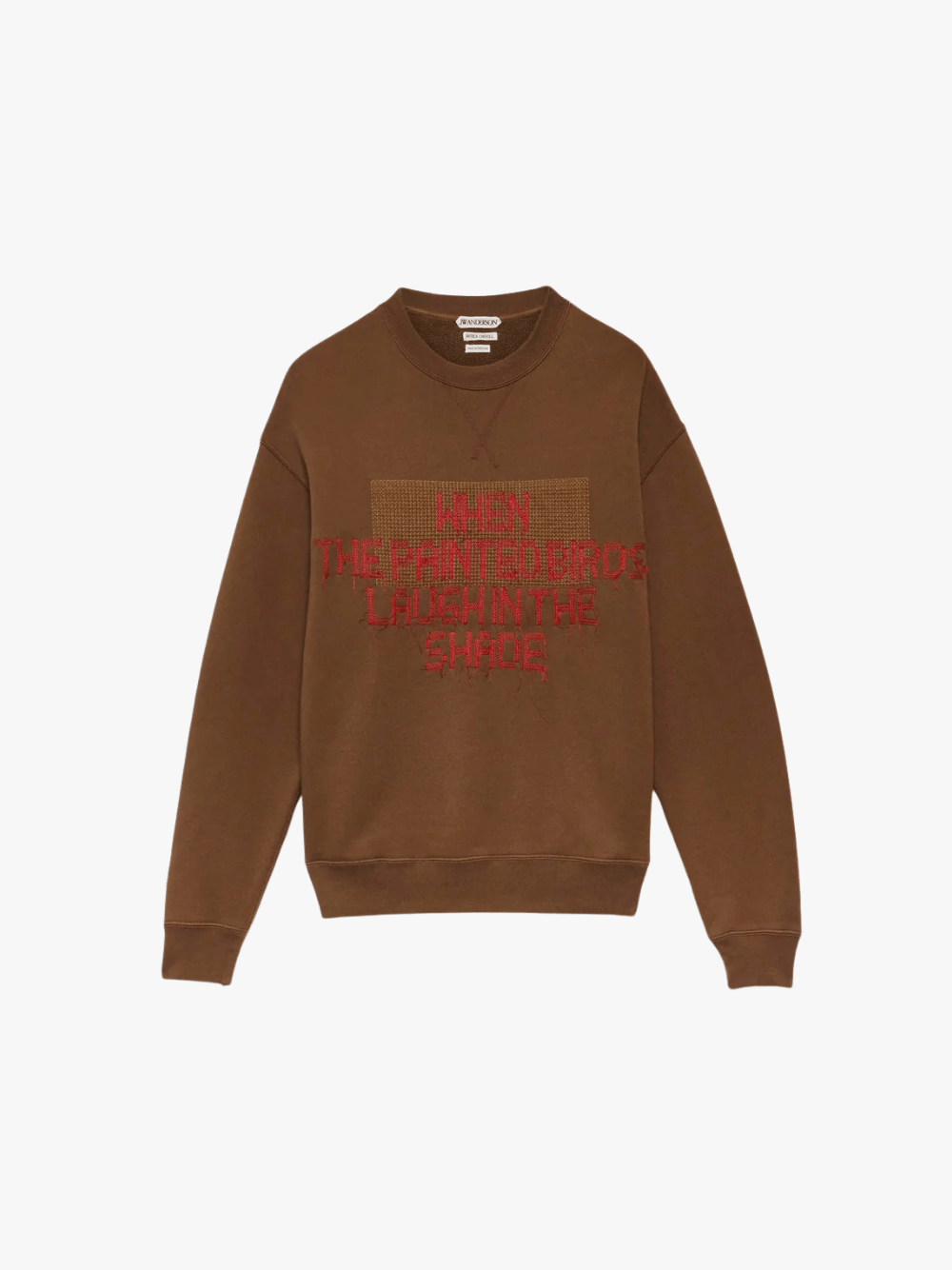 JW Anderson Painted Birds Sweatshirt Walnut Braun Herren