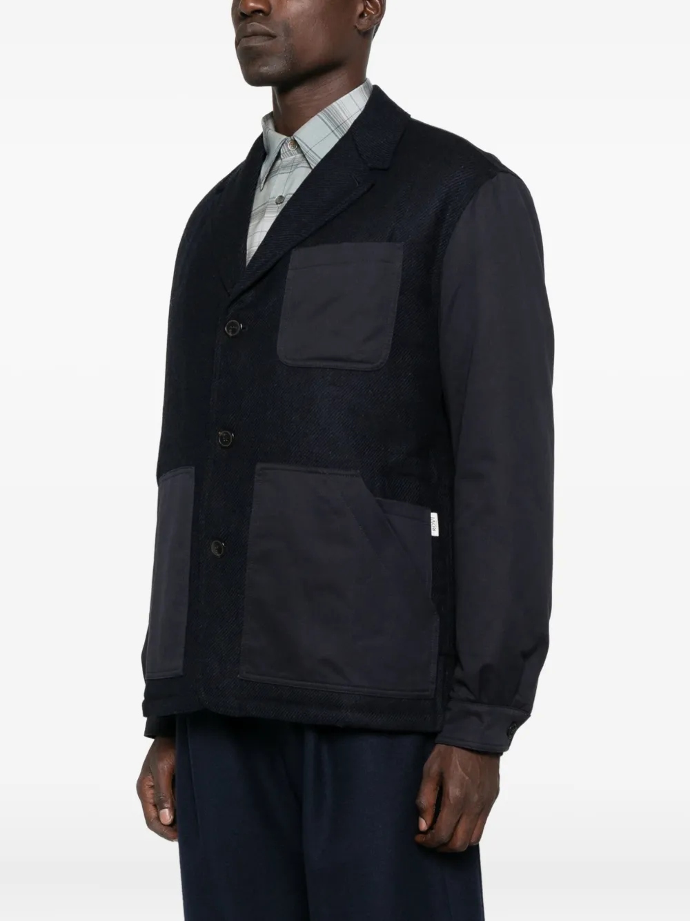 ROVI Lucca jacket with patch pocket, navy blue, men's ROVI Lucca jacket with patch pocket, navy blue, men's