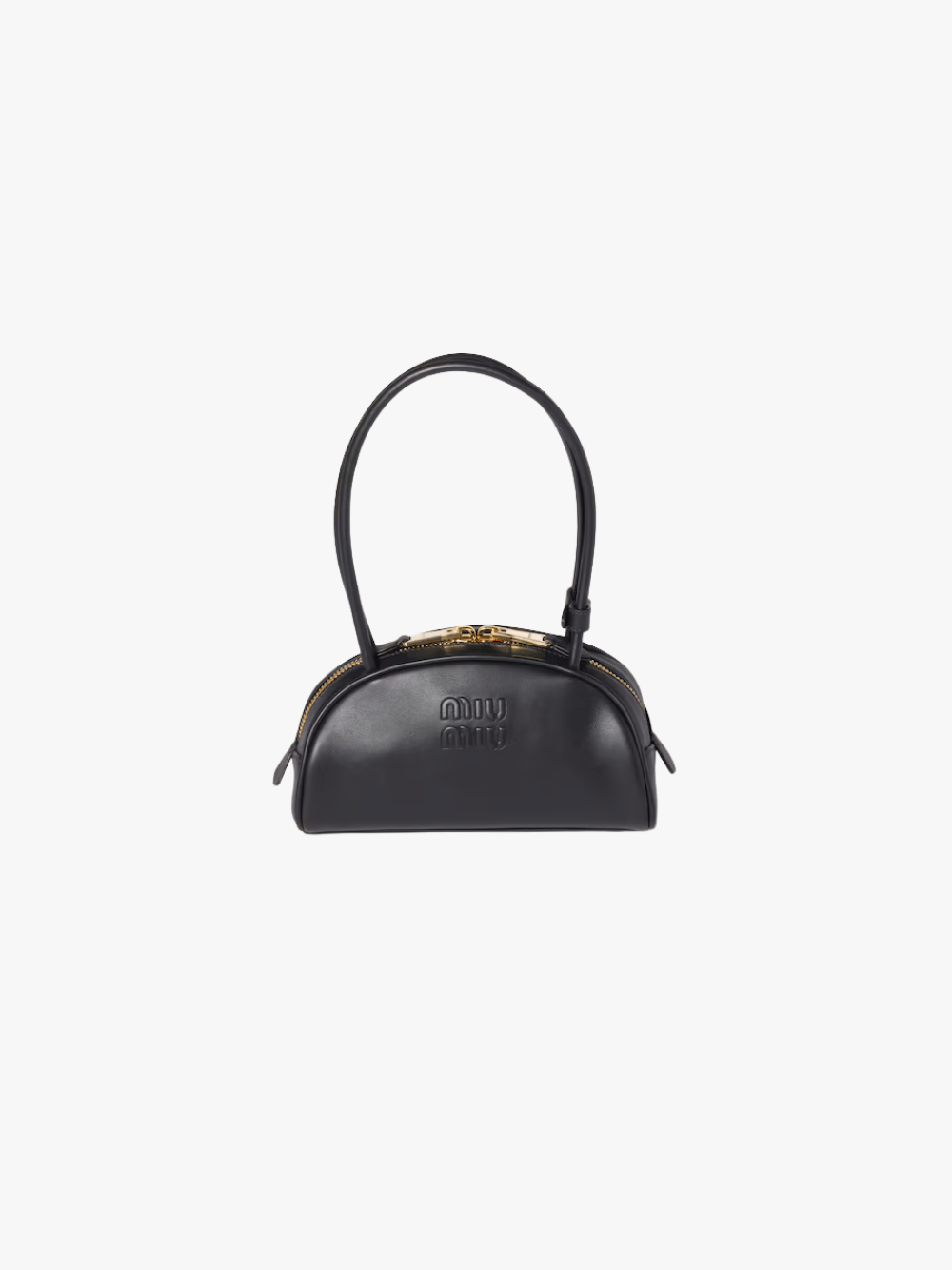 Miu Miu Beau Tasche aus Leder Schwarz Damen